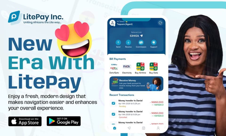 LitePay Launches v2.0: Virtual Bank Accounts, Local Currency Transfers & Bill Payment Commissions